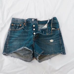 Levi’s cutoff denim shorts